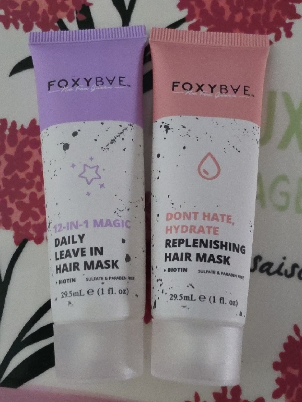 FOXYBAE 12-in-1 Daily Leave In Hair Mask & Don't Hate, Hydrate Hair Mask - Picture 2 of 3